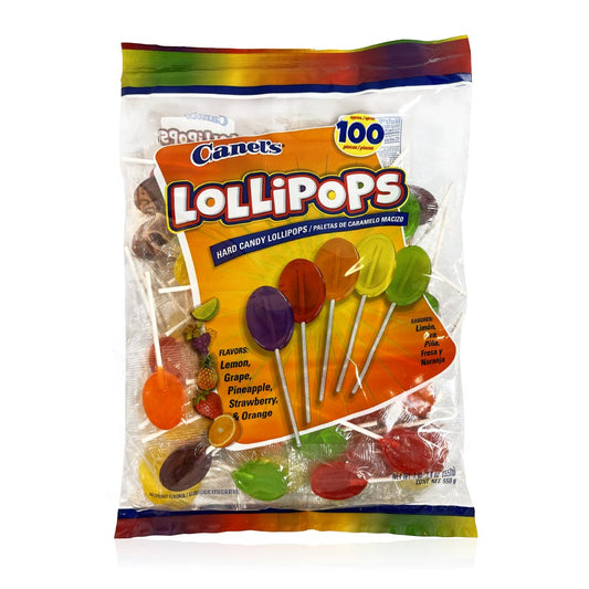 Canels Assorted Lollipop 100Ct Bag Mexican Candy