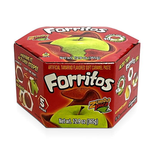 Zumba Pica Forritos Chamoy 5Ct Apple Wrap Mexican Candy