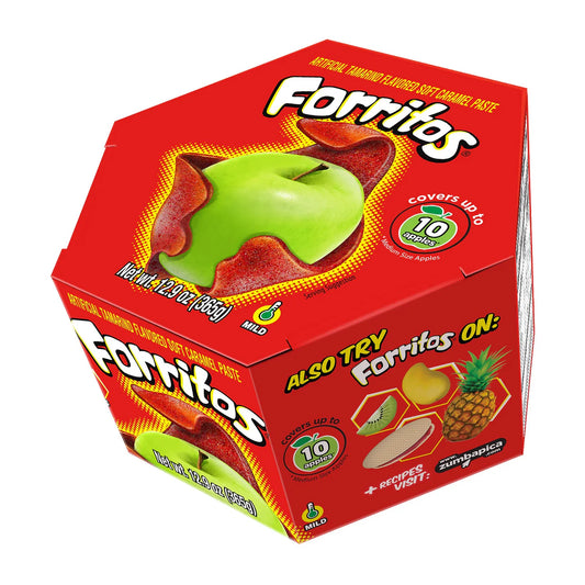 zumba pica forritos tamarind 5ct apple wrap spicy Mexican candy
