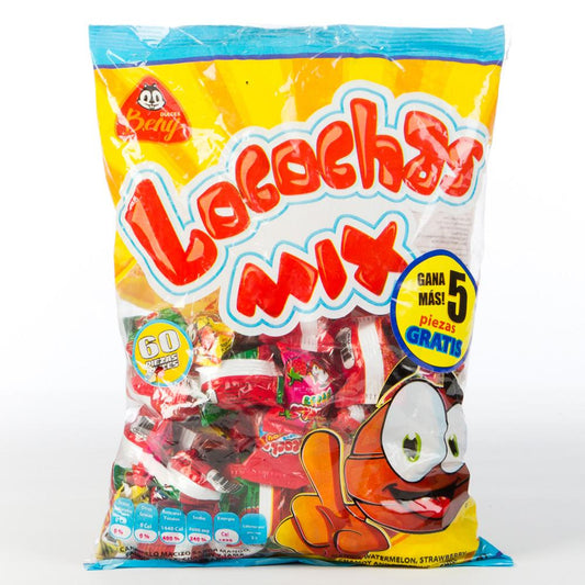 Beny Locochas Mix: 1lb 60ct/ Mexican Assorted Candy