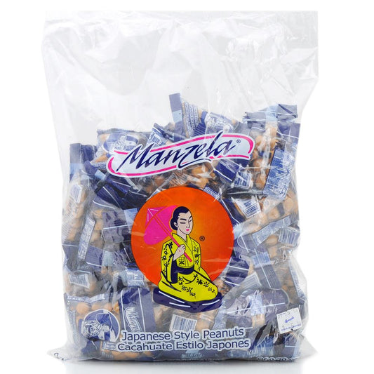 Manzela Japanese Style Peanuts: 20g 50ct Cacahuate Japones Mexican Candy