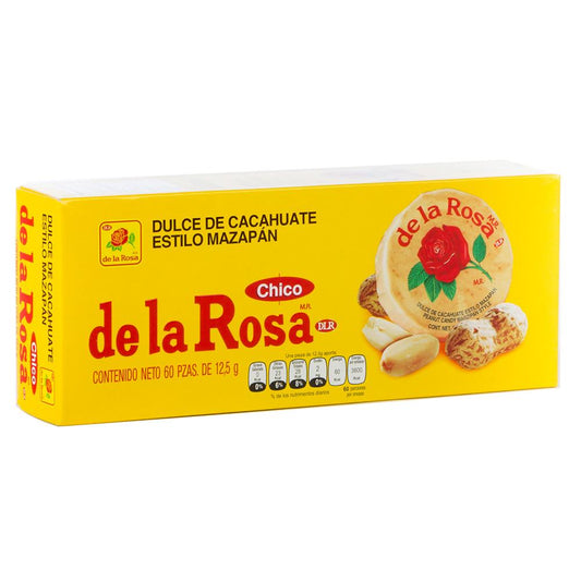 De La Rosa Mazapan Chico: 12.5g 60ct Mexican Candy Small Size