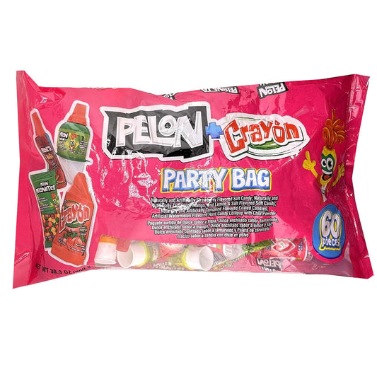 Pelon Crayon Party Bag 60ct Mexican Candy