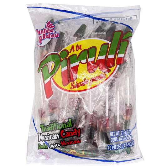 Piruli Paleta  40Ct Lollipop Mexican Candy