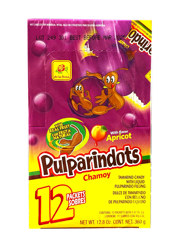 Pulparindots Chamoy 12ct Tamarind/Chamoy Mexican Candy