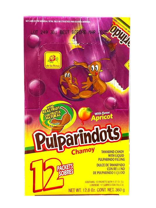 Pulparindots Chamoy 12ct Tamarind/Chamoy Mexican Candy