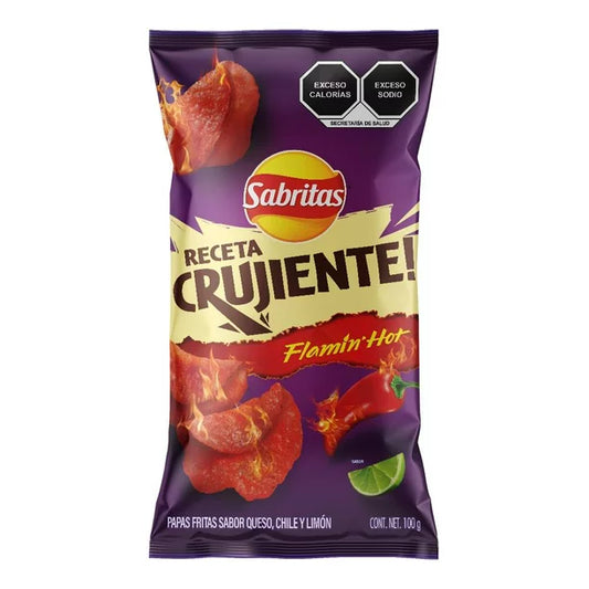 Sabritas Flamin Hot 100gr Chips Mexican Snack