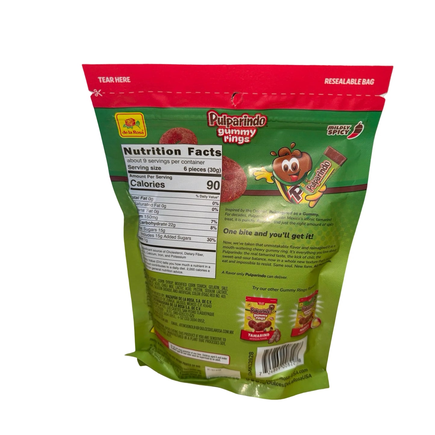 Pulparindo Watermelon Gummy Rings 255gr